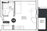 Möbliertes Apartment - 1 Zimmer - Mietwohnung - Erstbezug
