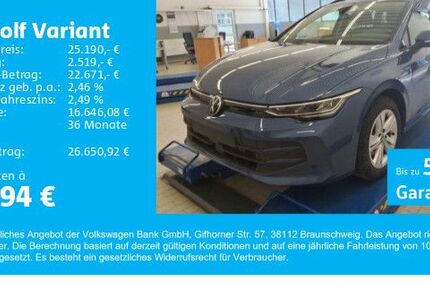 VW Golf 8.382 km 25.190 € Gersthofen 86368