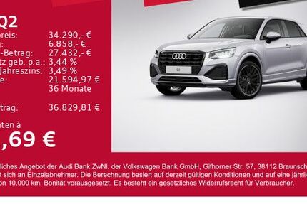 Audi Q2 6.400 km 34.290 € Gersthofen 86368