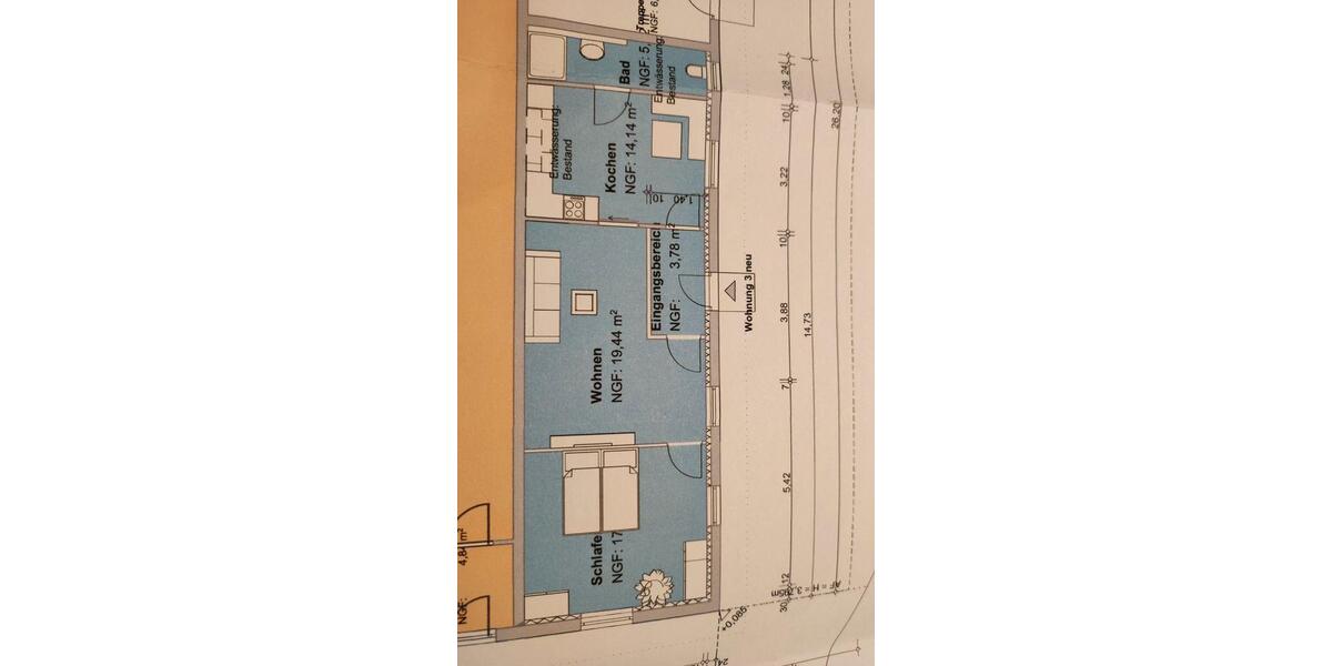 Erdgeschoßwohnung Langenneufnach - 2 Zimmer, 67 m&sup2;, 970&euro; | Angebot:26554770