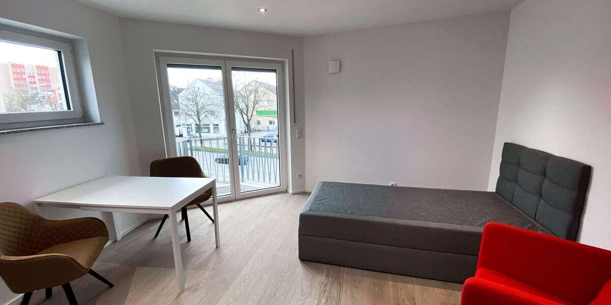 Etagenwohnung Augsburg Haunstetten-Siebenbrunn - 1 Zimmer, 25 m&sup2;, 650&euro; | Angebot:25454989