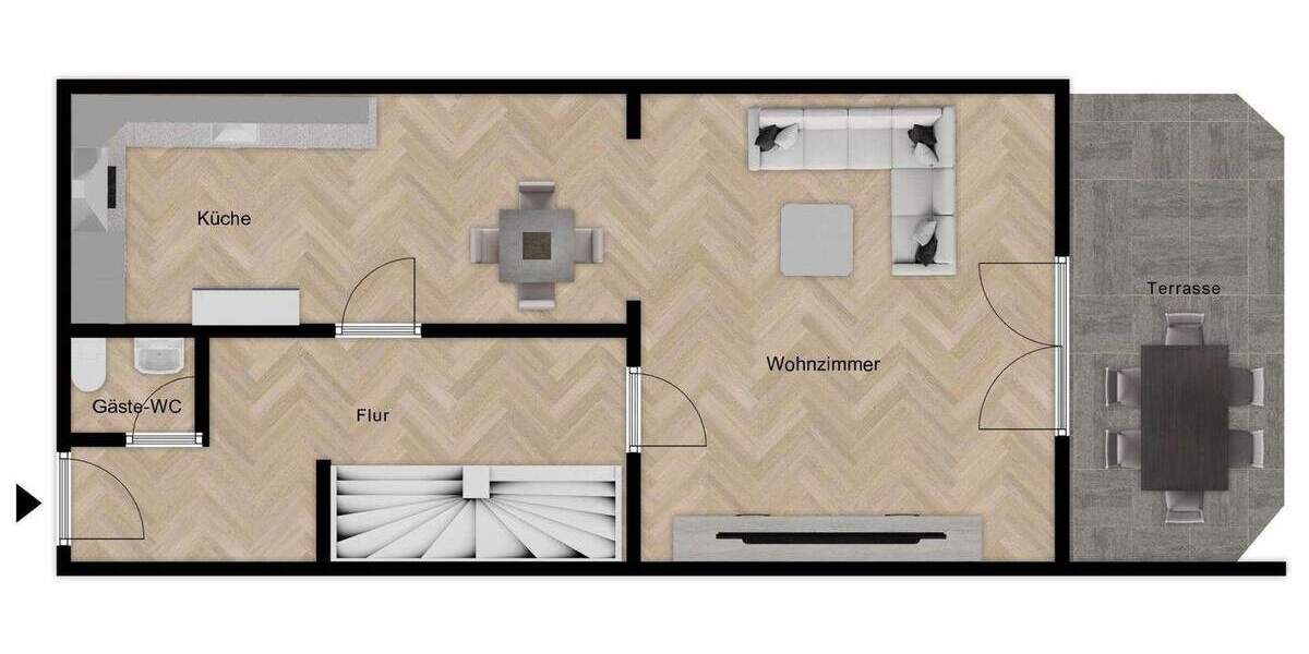 Reihenendhaus Holzheim - 5 Zimmer, 130 m&sup2;, 489.000&euro; | Angebot:25695994