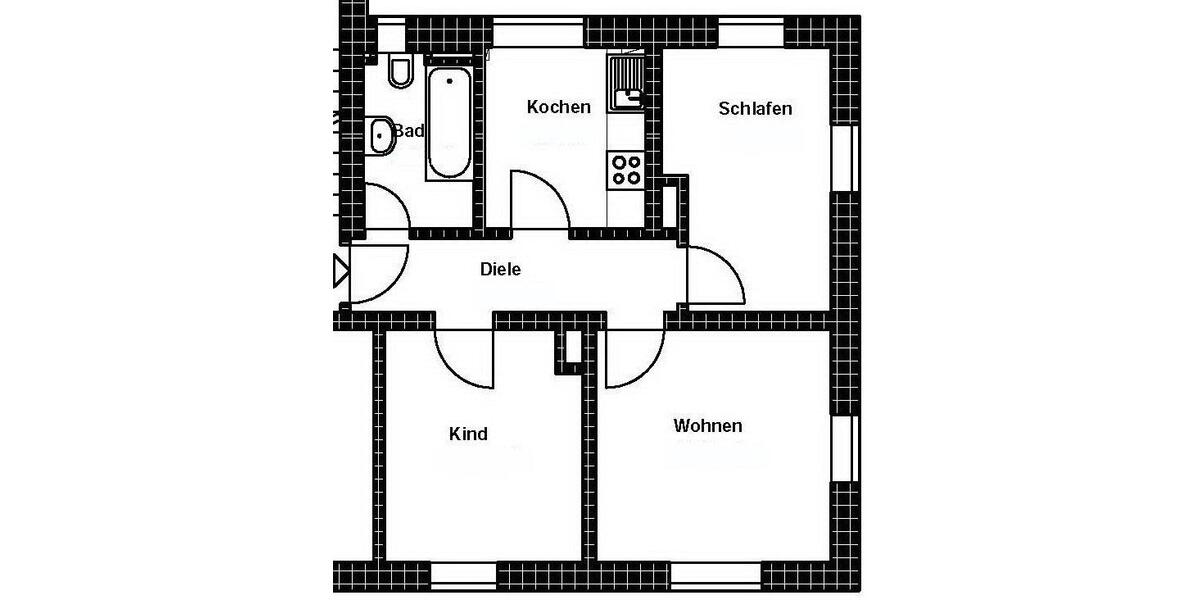 Etagenwohnung Augsburg Oberhausen - 3 Zimmer, 53 m&sup2;, 670&euro; | Angebot:26462985