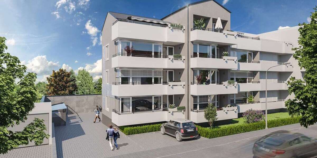 Etagenwohnung Augsburg Haunstetten-Siebenbrunn - 3 Zimmer, 84 m&sup2;, 1.160&euro; | Angebot:27535424
