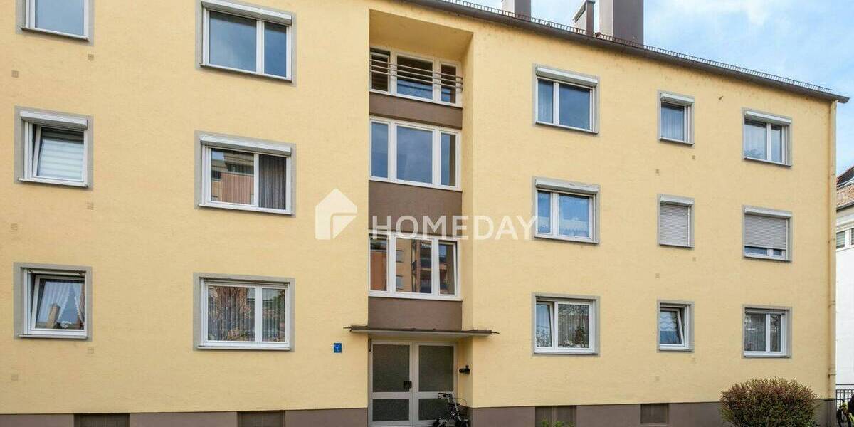 Etagenwohnung Augsburg Pfersee - 2 Zimmer, 58 m&sup2;, 360.000&euro; | Angebot:26290238