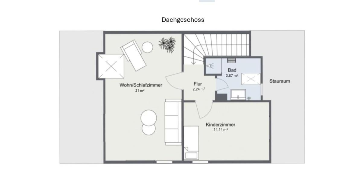 Hübsches, gepflegtes Reiheneckhaus in Göggingen Süd zimmer