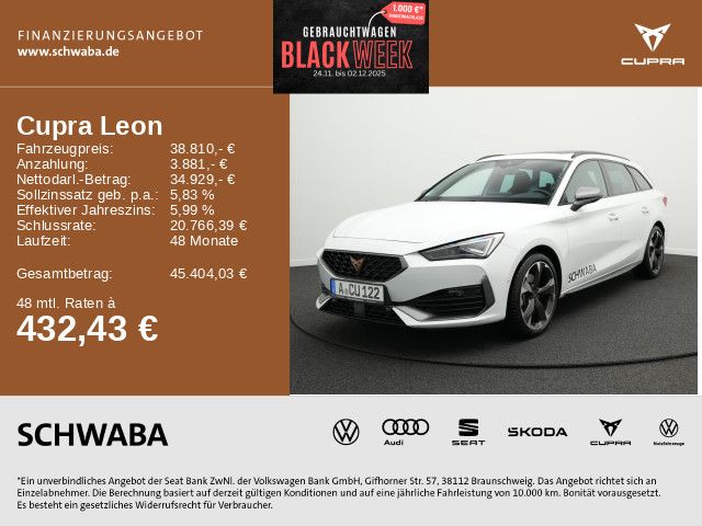 Cupra Leon 5.711 km 37.310 € Gersthofen 86368