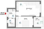 Etagenwohnung Dinkelscherben - 2 Zimmer, 56 m&sup2;, 840&euro; | Angebot:26461563