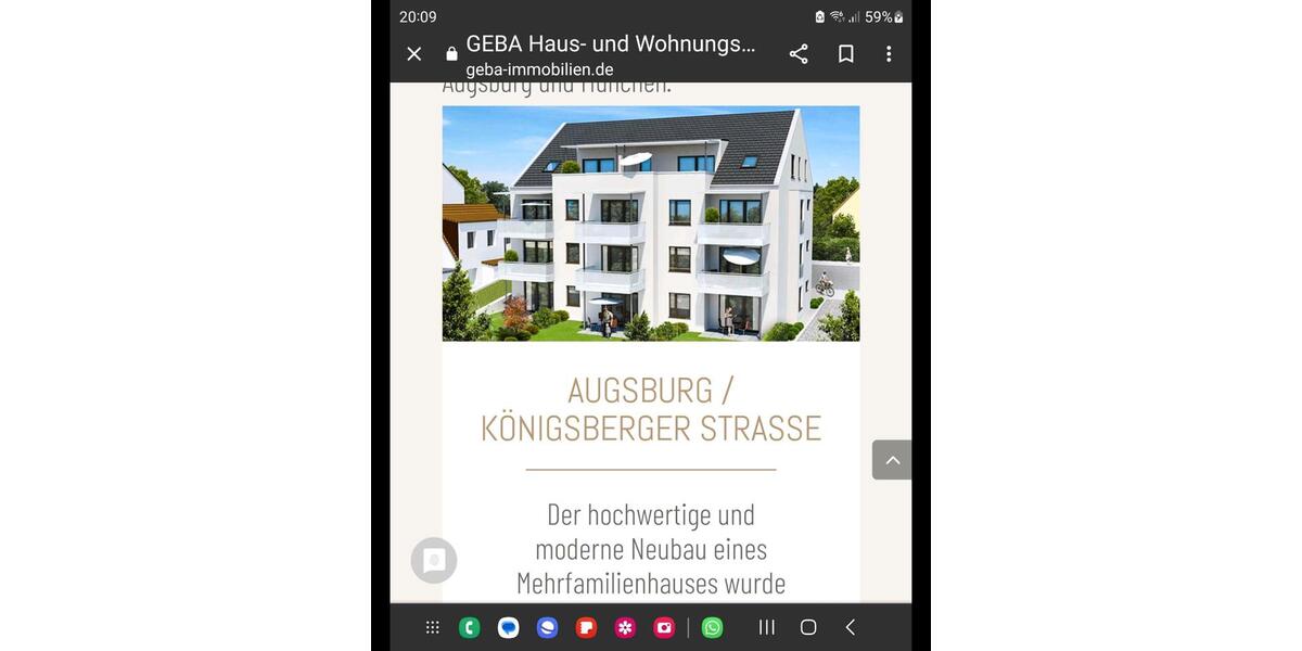 Erdgeschoßwohnung Augsburg Lechhausen - 2.5 Zimmer, 78 m&sup2;, 585.000&euro; | Angebot:26169490