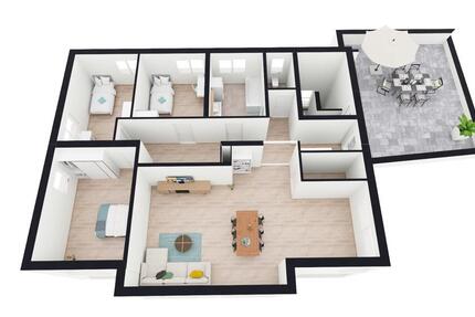 Wohnung Aichach - 4 Zimmer, 117 m&sup2;, 1.700&euro; | Angebot:27593795