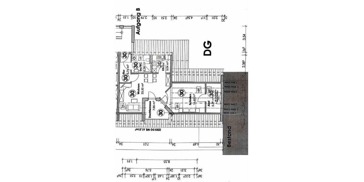 Etagenwohnung Augsburg Haunstetten - 2 Zimmer, 61 m&sup2;, 1.050&euro; | Angebot:26308702