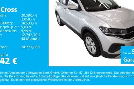 VW T-Cross 6.200 km 20.390 € Gersthofen 86368