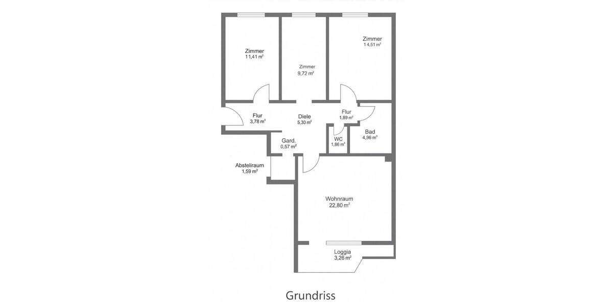 Etagenwohnung Augsburg Lechhausen - 4 Zimmer, 79 m&sup2;, 394.000&euro; | Angebot:26794264