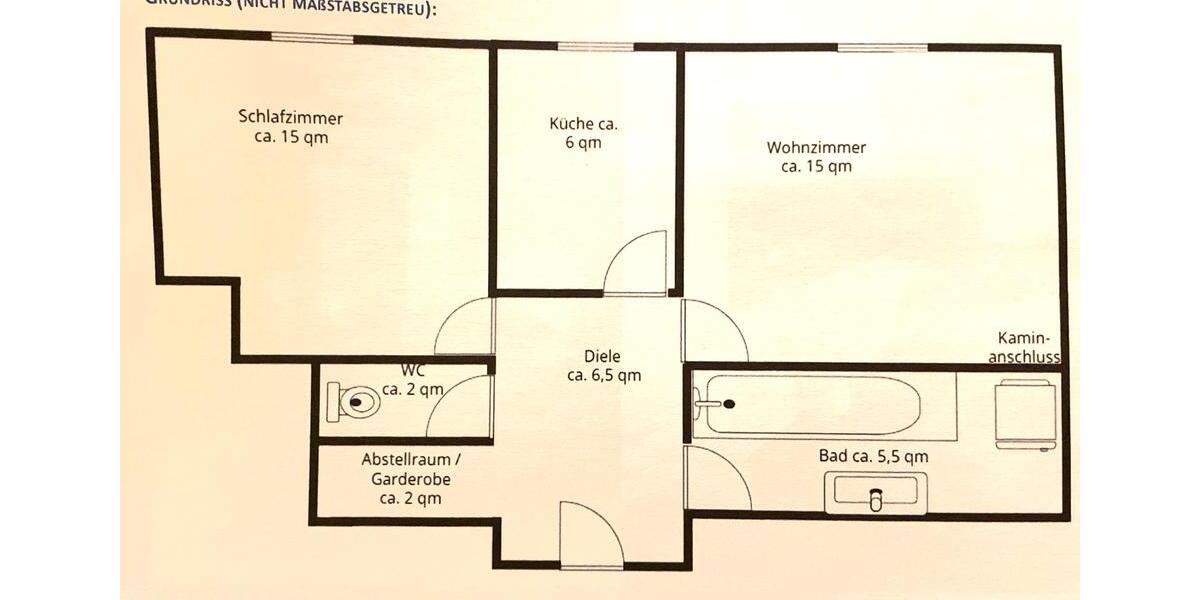 Etagenwohnung Augsburg Hochzoll - 2 Zimmer, 52 m&sup2;, 195.000&euro; | Angebot:25836725