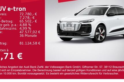 Audi Q6 e-tron 7.184 km 71.310 &euro; Gersthofen 86368