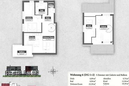 Wohnung zum Kaufen in Mering 644.000 € 101.25 m² 3 zimmer