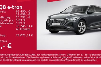 Audi Q8 e-tron 26.667 km 61.480 € Gersthofen 86368