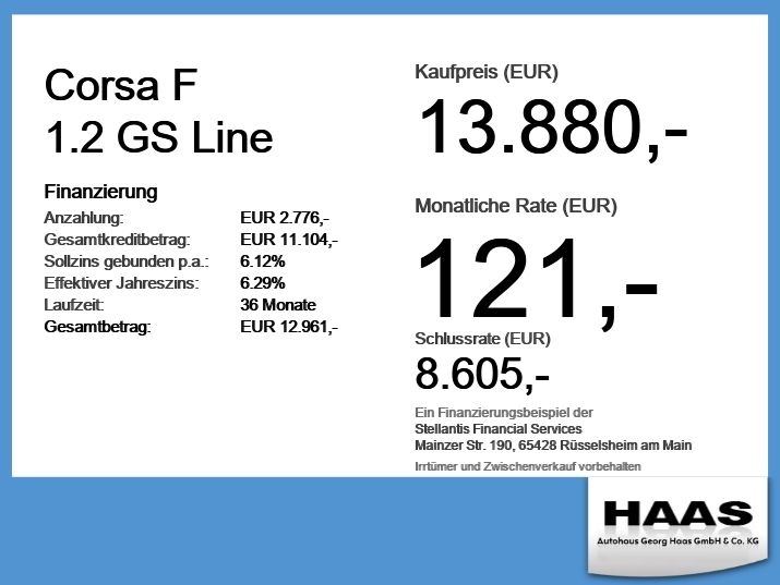 Opel Corsa 35.500 km 13.880 &euro; Augsburg 86159