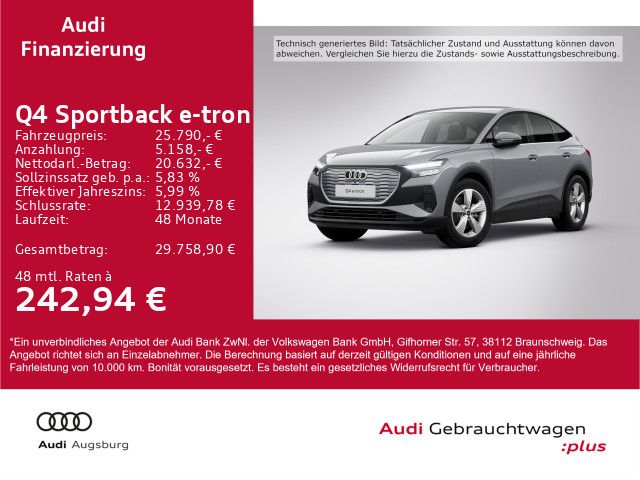 Audi Q4 e-tron 29.199 km 25.790 € Gersthofen 86368