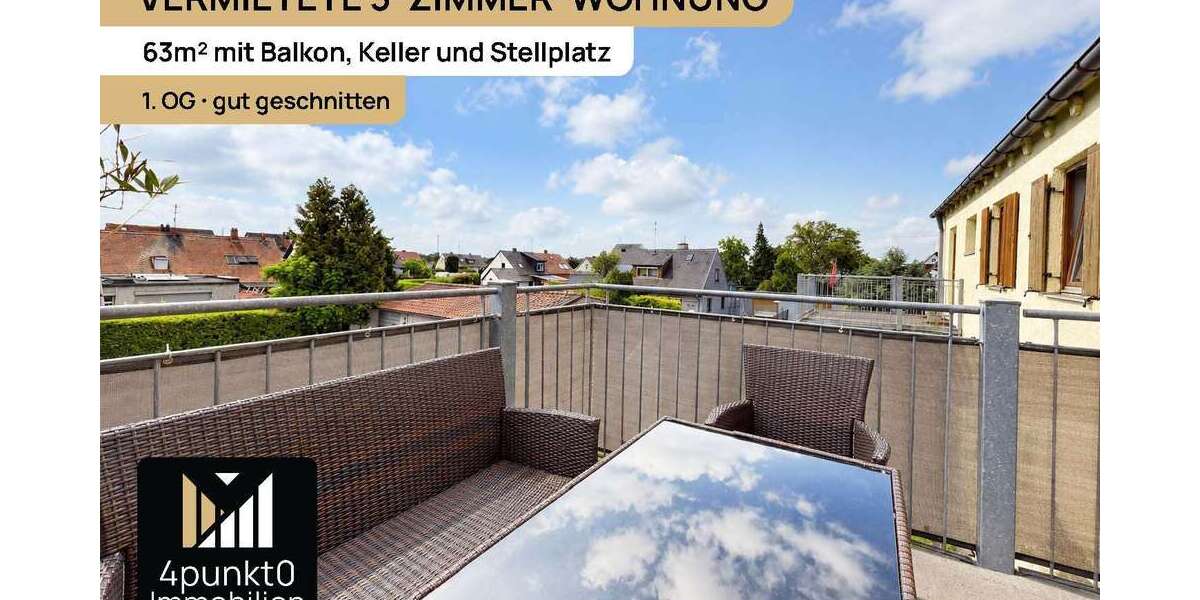 Etagenwohnung Gablingen - 3 Zimmer, 63 m&sup2;, 175.000&euro; | Angebot:26818169