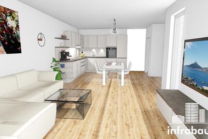 Traumhafte 2-ZKB in Leitershofen mit großer überdachter Loggia! Neubau! 2 zimmer