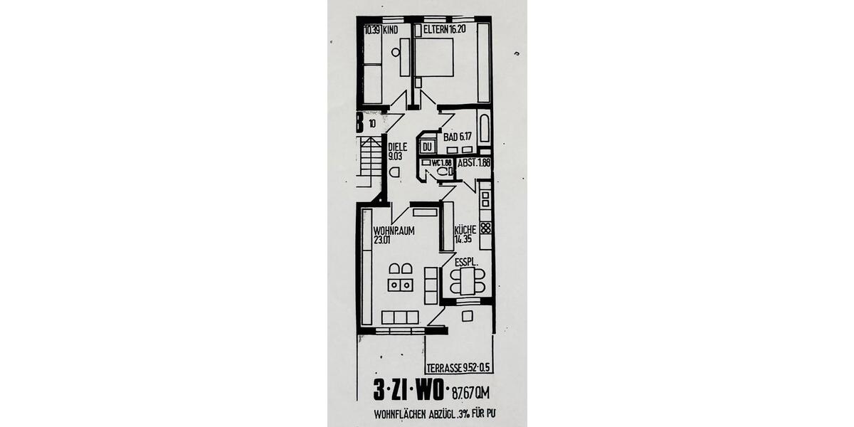 Erdgeschoßwohnung Aichach - 3 Zimmer, 85 m&sup2;, 315.000&euro; | Angebot:26829011