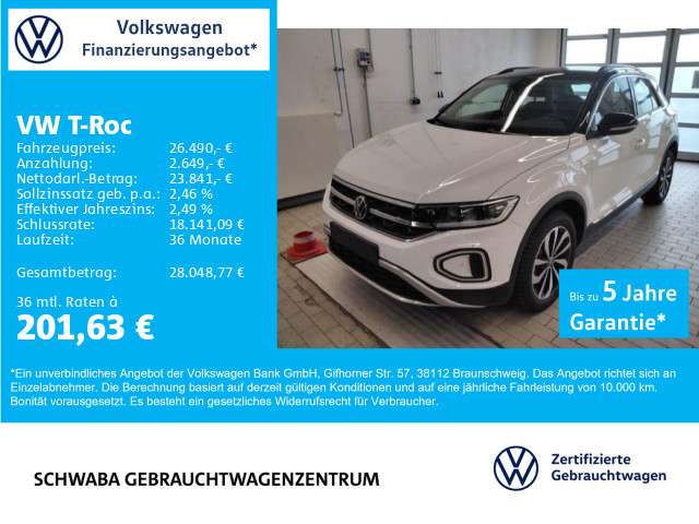 VW T-Roc 3.900 km 26.490 € Gersthofen 86368