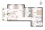 Etagenwohnung Augsburg Bergheim - 2 Zimmer, 79 m&sup2;, 1.300&euro; | Angebot:26578886