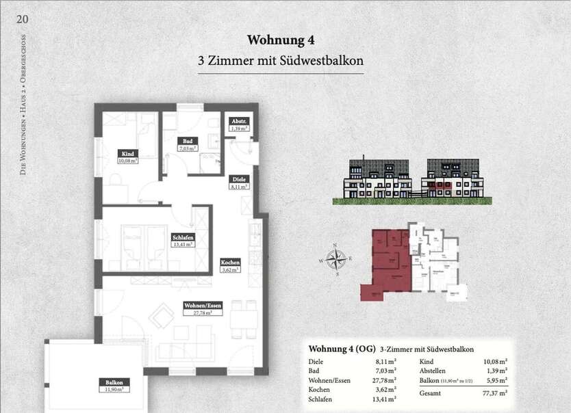 Wohnung zum Kaufen in Mering 505.000 € 77.37 m² 3 zimmer
