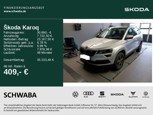 Skoda Karoq 44.400 km 30.890 € Gersthofen 86368