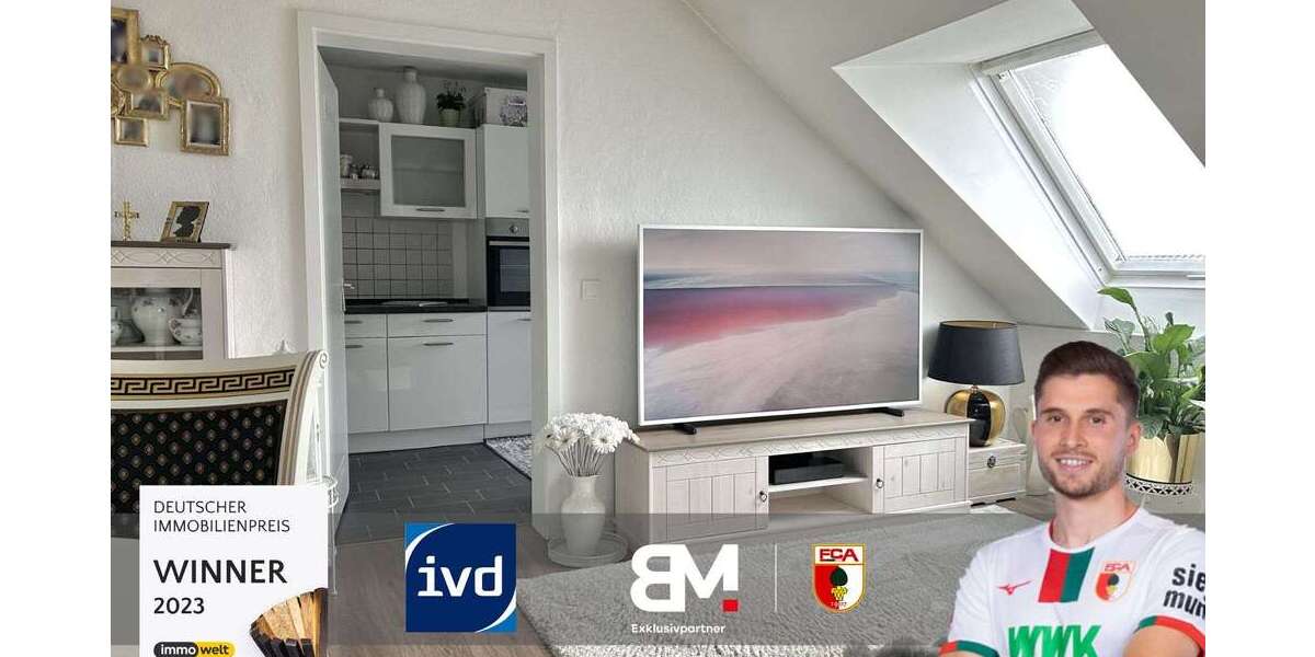 Etagenwohnung Augsburg Universitätsviertel - 2 Zimmer, 46 m&sup2;, 189.000&euro; | Angebot:25399392