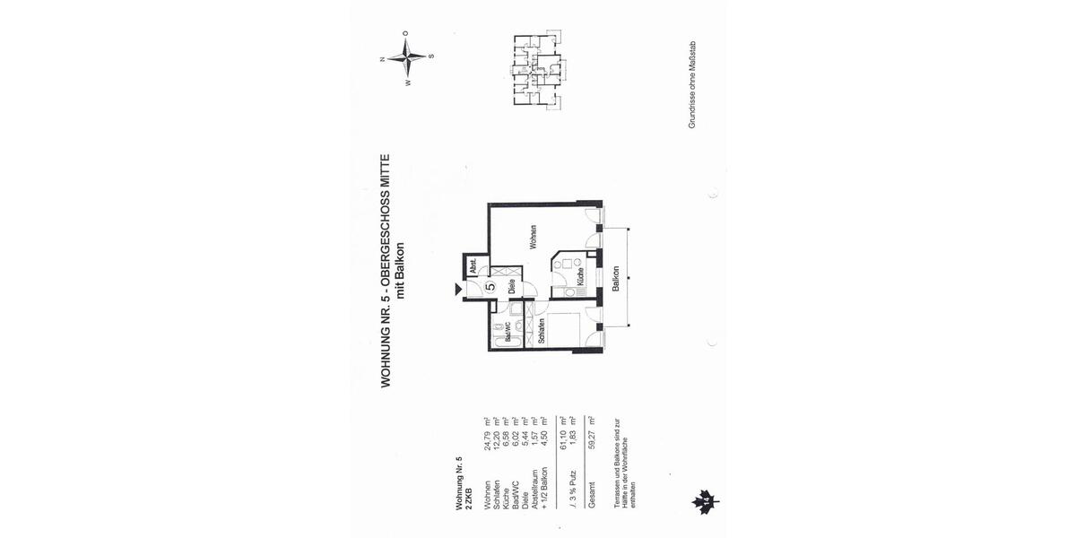 Etagenwohnung Wertingen - 2 Zimmer, 59 m&sup2;, 215.000&euro; | Angebot:24794947