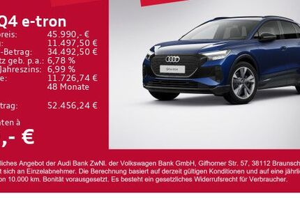 Audi Q4 e-tron 14.776 km 45.990 &euro; Gersthofen 86368
