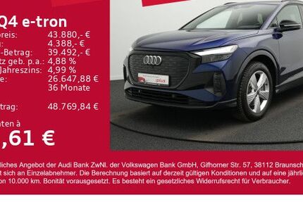 Audi Q4 e-tron 14.776 km 42.870 &euro; Gersthofen 86368