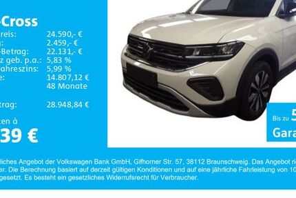 VW T-Cross 13.200 km 24.190 € Gersthofen 86368