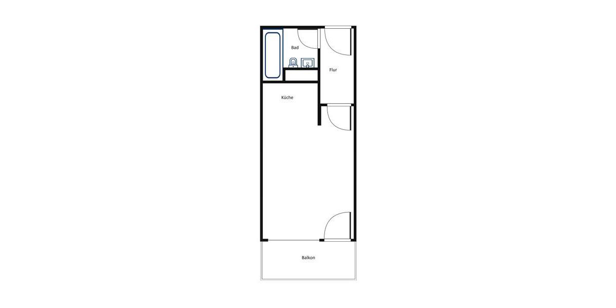 Etagenwohnung Augsburg Innenstadt - 1 Zimmer, 27 m&sup2;, 421&euro; | Angebot:26542804