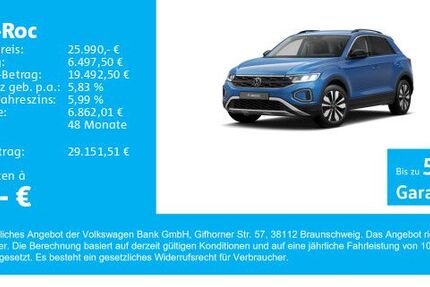 VW T-Roc 13.225 km 25.990 &euro; Gersthofen 86368