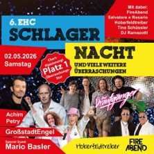 6. EHC Schlager-Nacht mit vielen Stars! 02.05.2026 Pharmpur EISARENA Königsbrunn