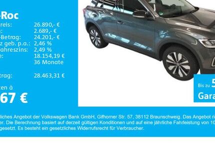 VW T-Roc 9.247 km 26.890 € Gersthofen 86368