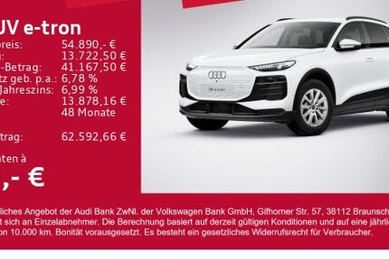 Audi Q6 e-tron 7.100 km 54.890 € Gersthofen 86368