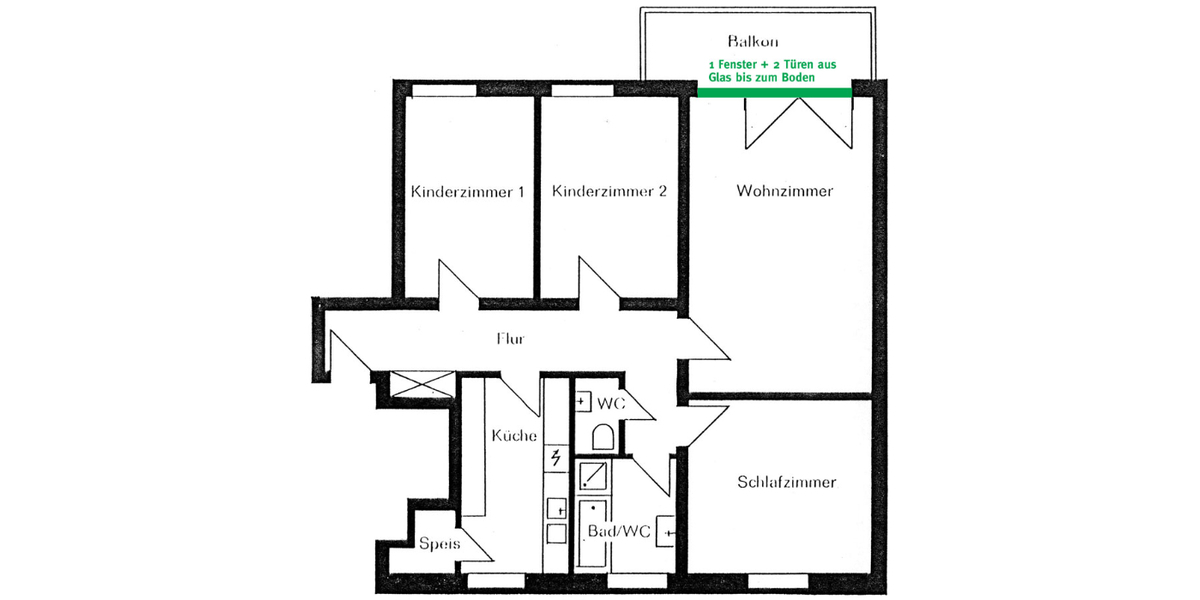 Provisionsfrei* Direkt vom Eigentümer: Sonnige elegante 106 qm Garten Stadtwohnung Augsburg Innenstadt, saniert (Kapitalanleger, München Pendler, Praxis) - Erdgeschoßwohnung Augsburg Innenstadt | Angebot:26599564