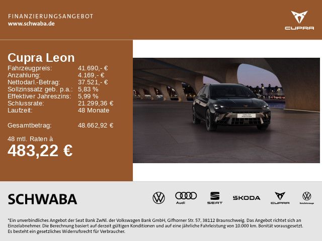 Cupra Leon 5.000 km 41.690 € Gersthofen 86368