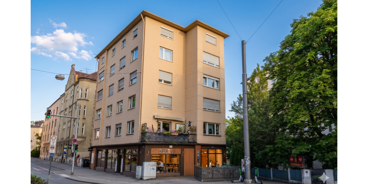 Etagenwohnung Augsburg Innenstadt - 2 Zimmer, 44 m&sup2;, 205.000&euro; | Angebot:26785951