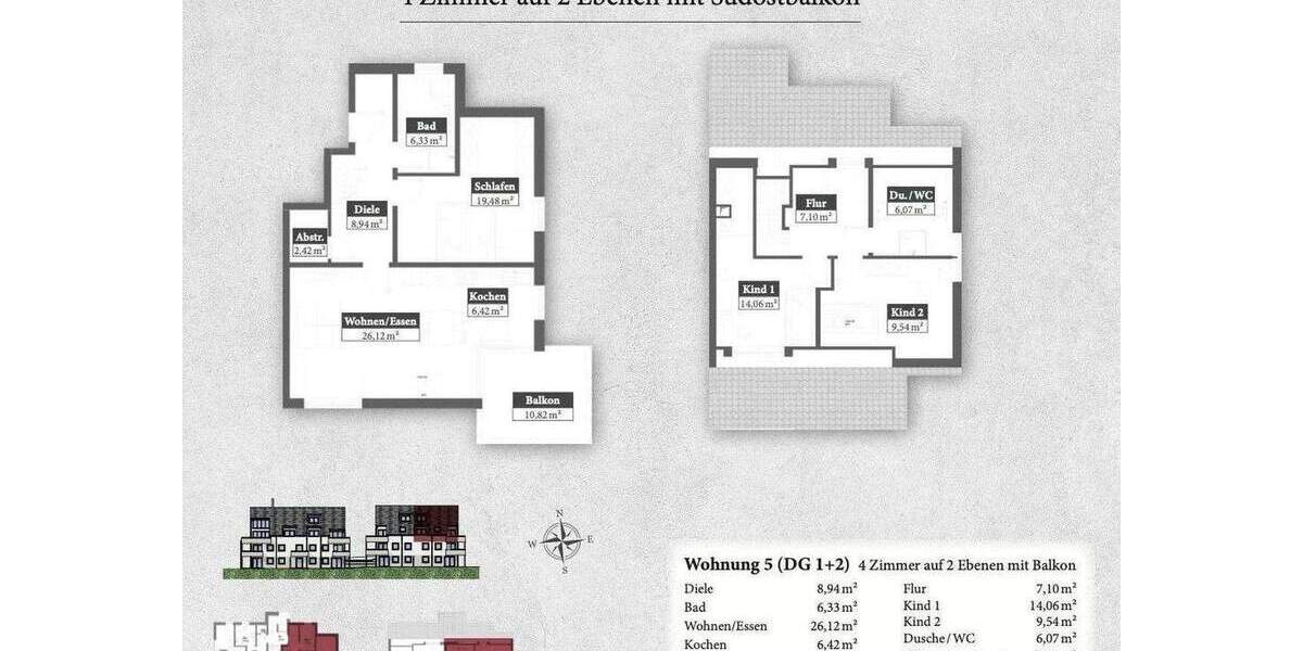 Etagenwohnung Mering - 4 Zimmer, 111 m&sup2;, 699.000&euro; | Angebot:25782122