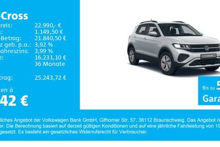 VW T-Cross 6.438 km 22.780 &euro; Gersthofen 86368
