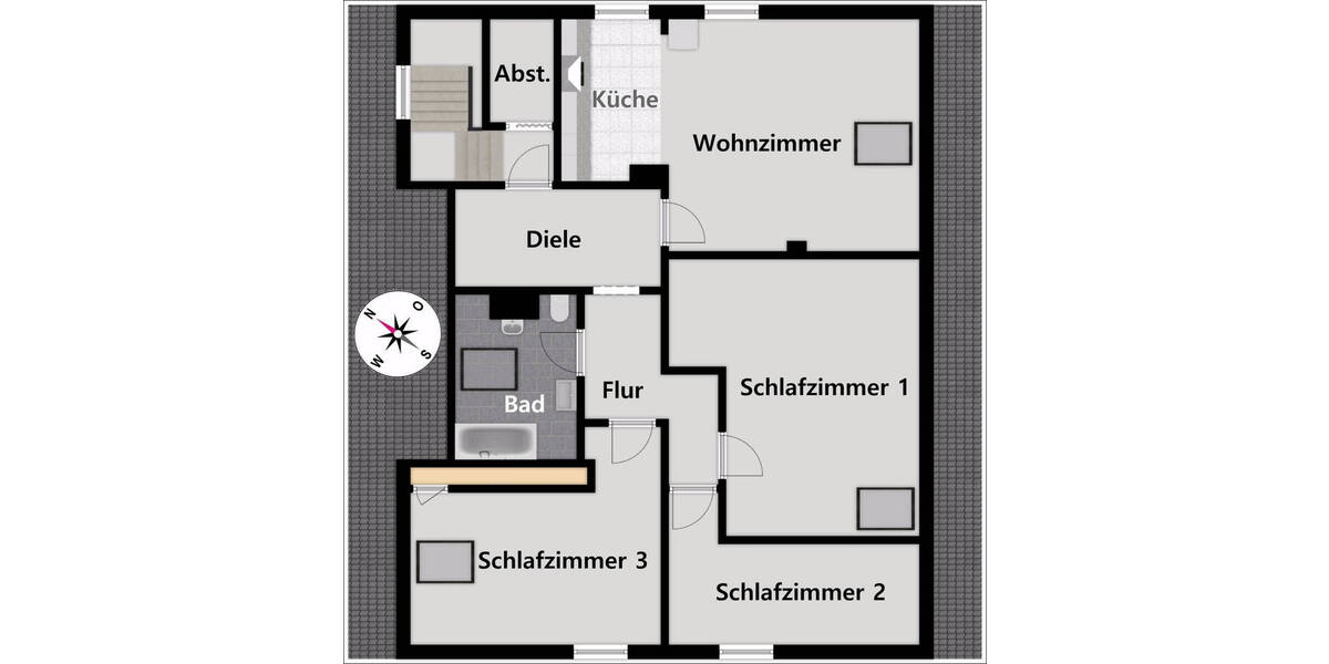 Etagenwohnung Adelzhausen Landmannsdorf - 4 Zimmer, 106 m&sup2;, 377.000&euro; | Angebot:25689214