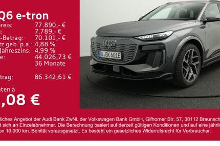 Audi Q6 e-tron 8.000 km 77.210 &euro; Gersthofen 86368