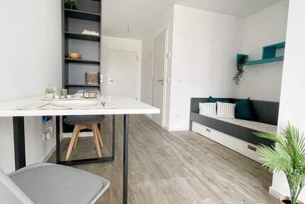 Modern möbliertes 1 Zimmer Apartment mit Balkon, W-Lan und TG-Stellplatz 1 zimmer