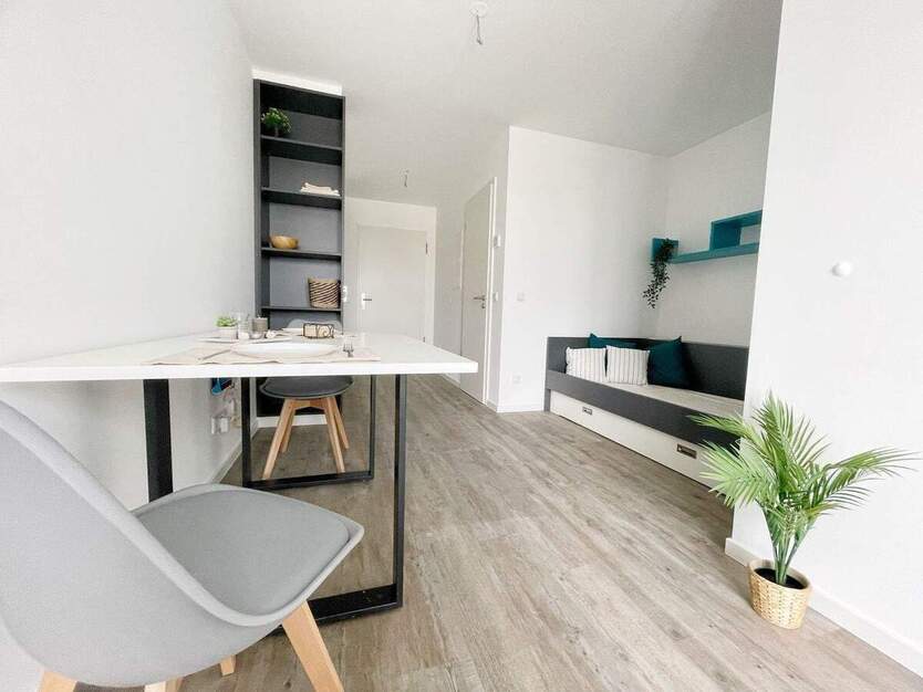 Modern möbliertes 1 Zimmer Apartment mit Balkon, W-Lan und TG-Stellplatz 1 zimmer