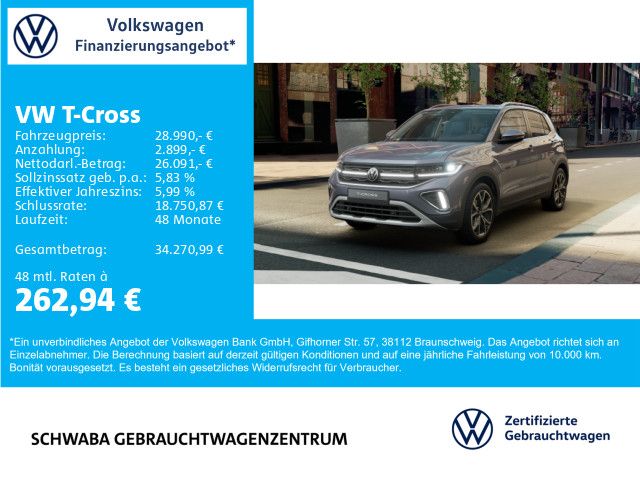 VW T-Cross 2.610 km 28.990 € Gersthofen 86368